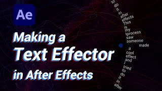 Text Effector in After Effects with expressions  aftereffects adobeaftereffects aeplugins [upl. by Wauters]