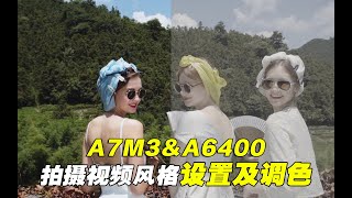 索尼a7m3 a6400拍摄视频风格Cine4 Slog3 HLG3详细设置及后期调色流程 [upl. by Hyacinthe]