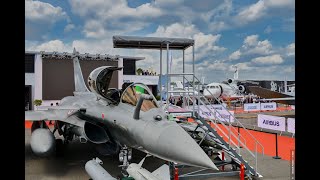 Visite virtuelle du statique militaire  Salon du Bourget 2023  Dassault Aviation [upl. by Schalles474]