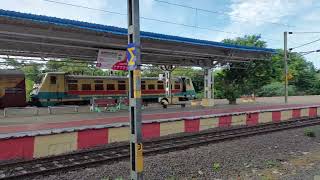 When late running LHB Express meets ICF Express in same location  Indian Railways [upl. by Calvina]