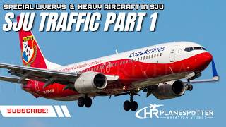 30 Minutes of Action at SJU  Rare Heavy Aircraft amp Special Liveries [upl. by Myrna]