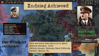 HOI4 Endsieg 1945 Germany Extreme hard mode NO EXPLOIT playthrough part 15  Ultimate Victory [upl. by Ilyssa]