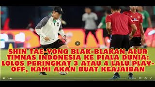 Shin Taeyong Blakblakan Alur Timnas Indonesia ke Piala Dunia Lolos Peringkat 3 atau 4 Lalu Play [upl. by Kerns]