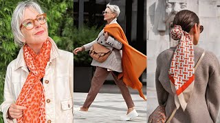 9 Simple Tips on How to Wear Scarves for a Chic and Elegant Style  Natural Fashion for Women Over60 [upl. by Wendie]