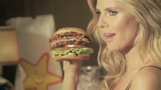 Heidi Klums Carls Jrs commercial [upl. by Ylecara]