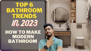 Make your Bathroom modern with 6 easy tips Top 6 Bathroom Trends TIPS  TRENDS interiordesign [upl. by Ellatnahc]