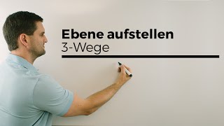 Ebene aufstellen mittels 3 Punkte PunktGerade GeradeGerade  Mathe by Daniel Jung [upl. by Nycila]