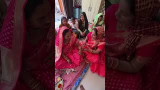 Sabne Milkar Ki Ahoi Ashtami Puja minivlogs hindufestival villagelife sunilpalvlogs [upl. by Jacquenette769]