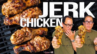 The Best Grilled Chicken Ive Ever Made  Jamaican Jerk Chicken  SAM THE COOKING GUY 4K [upl. by Novyat]