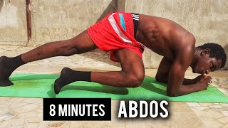 8 Minutes Entraînement ABDOS COMPLET sans matériel abdos du bas haut et oblique [upl. by Marala455]