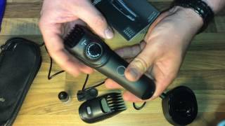 Braun Bartschneider und Trimmer BT5090 inkl Präzisionstrimmer Ladestation unboxing und Anleitung [upl. by Jami]