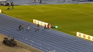 Tavaine Stewart beats Nickecoy Bramwell Class 3 Boys 100mBoys amp Girls Champs 2022 [upl. by Obe]