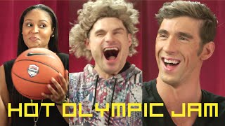 Flula Makes Hot Jam w Michael Phelps amp Olympians [upl. by Denten437]