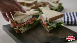 Galbani® Fresh Mozzarella Caprese Sandwich in 15 Seconds [upl. by Aihsital471]