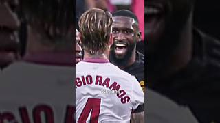 Ramos vs Rüdiger FIGHT 😳😳😳 sergioramos antoniorudiger fight viraledit trendingshort [upl. by Eidaj]