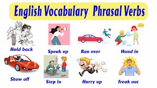 English Vocabulary  Phrasal Verbs  Phrasal verbs with sentences Listen amp Practice English improve [upl. by Nilreb71]