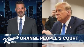 Jimmy Kimmel Worried About Trump MAGA Media Cries Rigged Trial amp Taylor Swifts New Album Drops [upl. by Schuh937]