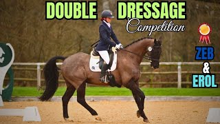 DOUBLE DRESSAGE COMPETITION  SPICY EROL AND GRUMPY ZEBEDEE LET LOOSE AT WELLINGTON  VLOG 131 [upl. by Dorice]