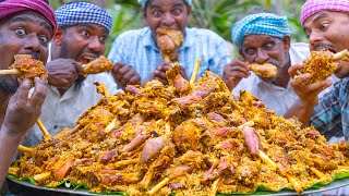 NALLI BIRYANI  Mutton Biryani Recipe Cooking in Village  Mutton Bone Marrow  Lamb Shanks Recipe [upl. by Wyne]