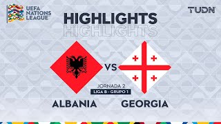 HIGHLIGHTS  Albania vs Georgia  UEFA Nations League 2024  TUDN [upl. by Ecnedac880]