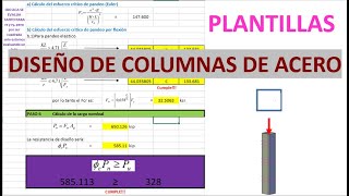 DISEÑO DE COLUMNAS DE ACERO  SECCIÓN TUBULAR CUADRADA [upl. by Okomom645]