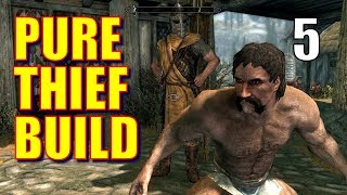 Skyrim Pure Thief Walkthrough 100 STOLEN LOOT Part 5 How to Sneak into the Thieves Guild [upl. by Dowd]