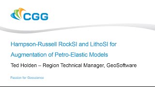 HampsonRussell RockSI and LithoSI for Augmentation of PetroElastic Models [upl. by Pepi]