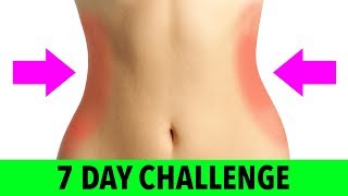 7 Day Waist Slimming Challenge  Reduce Belly Fat At Home [upl. by Bilac236]