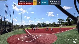 West GA Rhinos vs Canes FL 9U 20240928 [upl. by Hogue]