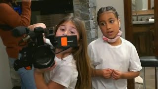 Watch Penelope Disick and North West Pretend Film Keeping Up With the Kids [upl. by Terrag]