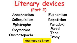 literary devices figure of speech linguistics literature [upl. by Aynwad]