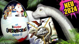 Kinder Überraschung ® Jurassic World ™ Riesen Ei 2024  Brachiosaurus  Unboxing [upl. by Hanoy]