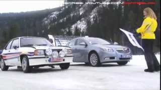 Snow Race Opel Insigna 4x4 VS Opel Ascona Rally [upl. by Bergess]