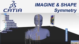 Catia V5 EğitimampTutorial 7  ImagineampShape  Symmetry [upl. by Eddy]