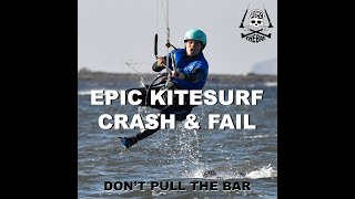 Crazy kitesurf crashes dont pull The Bar  kitesurfing crash compilation [upl. by Dietsche]