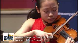 Yesong Sophie Lee  Waxman Carmen Fantasy  Menuhin Competition Geneva 2018 [upl. by Oyek]