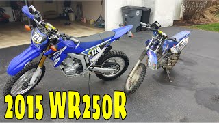 NEW BIKE 2015 WR250R at only 16 years old [upl. by Wes]