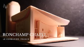 How to make Ronchamp chapel in 1300  Pocket Architecture  Ronchamp chapel France  Le Corbusier [upl. by Nevlin]