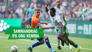 HÖJDPUNKTER  Hammarby 01 IFK Göteborg  Allsvenskan 2024 [upl. by Aizitel998]