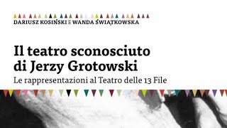 Jerzy Grotowski Un regista polacco [upl. by Alanson]