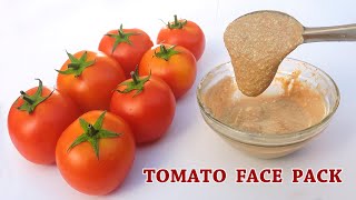 TOMATO FACE PACK FOR SKIN WHITENING  HOMEMADE TOMATO FACE MASK FOR GLOWING SKIN AND TAN REMOVAL [upl. by Enirahtak]