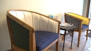 How to Reupholster a Channel Back Chair Channeled Foam Method [upl. by Garry]