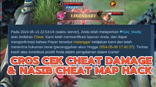 Dugaan Cheat Damage amp Nasib Pelaku Cheat Map Hack Katanya Masih Bisa Push Rank 😱 Yuk Kita CEK Lagi [upl. by Frodeen]