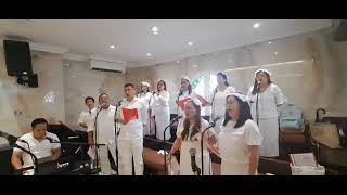 SAYO AMA AMING HANDOG  El Shaddai Sharjah Gospel Choir UAE [upl. by Ecidna]