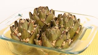 Stuffed Artichokes Recipe  Laura Vitale  Laura in the Kitchen Episode 897 [upl. by Dennet]