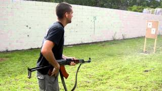 Bumpfiring an Izhmash Type III AKS47 [upl. by Edelman]