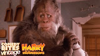 Hitting Bigfoot Where it Hurts  Harry and the Hendersons 1987  Comedy Bites Vintage [upl. by Adelle]