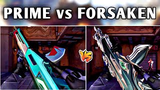 Prime Vandal VS Forsaken Vandal Comparison  Which One Is The Best Vandal Skin In Valorant [upl. by Nielsen]