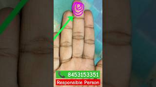 Responsible Person  Whorls on Saturn Finger  शनि उंगली पर चक्र 🙏🏻 astrology drmoonastrotalk [upl. by Anayit]