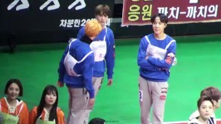 160118 아육대 방탄소년단 지민 멤버들이랑 ISAC BTS JIMIN [upl. by Hairam98]